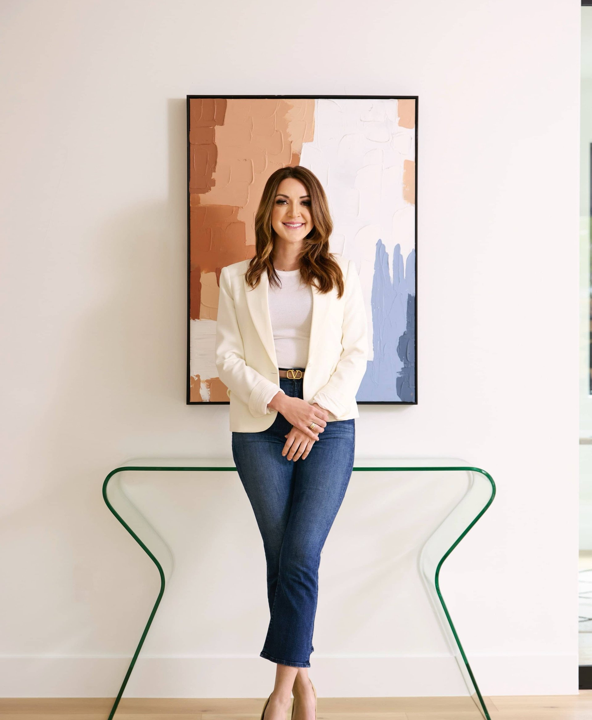 Brittany Morgan consulting with home buyers